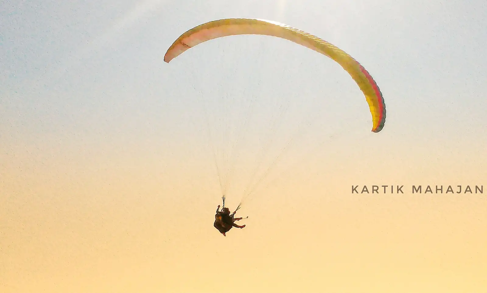 Paragliding above Bir Billing